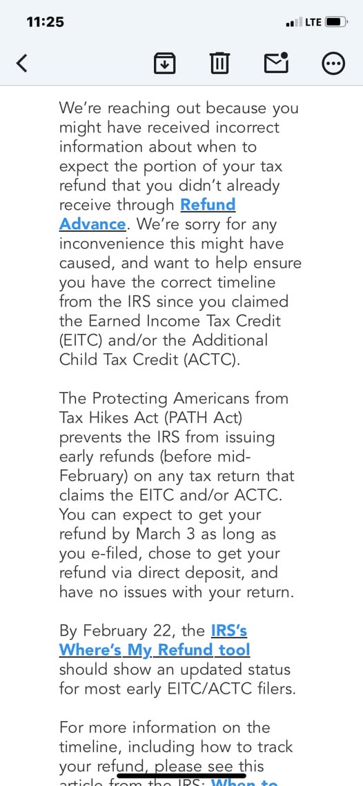 EITC/ACTC Tax Refund Delayed Until March 3 PATH Act Timeline Update